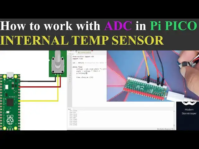 Video thumbnail for ADC and Internal Temp Sensor in PI PICO || MicroPython