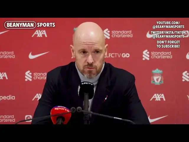 Video thumbnail for Erik ten Hag reaction after Liverpool trashes Man Utd 7-0 | Liverpool v Manchester United