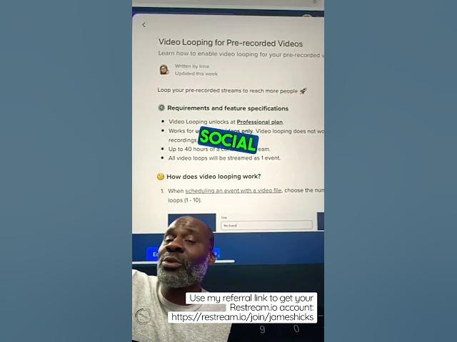 Video thumbnail for Video Looping Unleashed: Restream.io Launches Game-Changing Technology