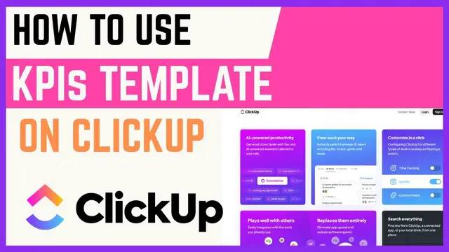 Video thumbnail for How To Use KPIs Template In Click Up