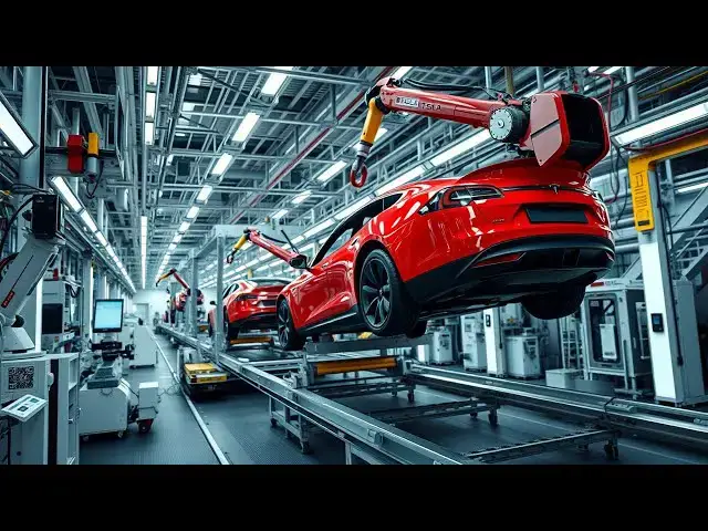 'Video thumbnail for 🚗 American Tesla Factory Tour Best EV Supercars Manufacturing & US Assembly Line ⚡🔧'
