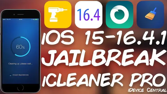 Video thumbnail for iOS 15.0 - 16.4.1 JAILBREAK News: iCleaner Pro Tweak Now Supports Rootless Jailbreaks (All Devices)