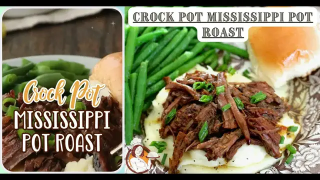 'Video thumbnail for CROCK POT MISSISSIPPI POT ROAST'