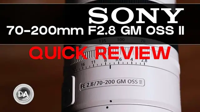 Video thumbnail for Sony FE 70-200mm F2.8 GM OSS II Quick Review | The Luxury Zoom