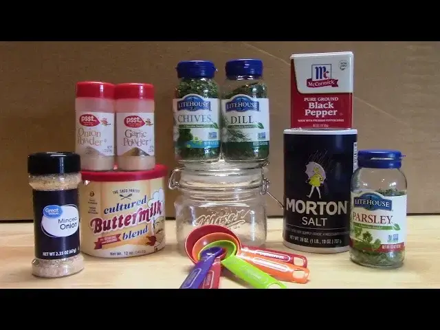 Video thumbnail for BUTTERMILK RANCH DRESSING MIX | HOW TO MAKE IT