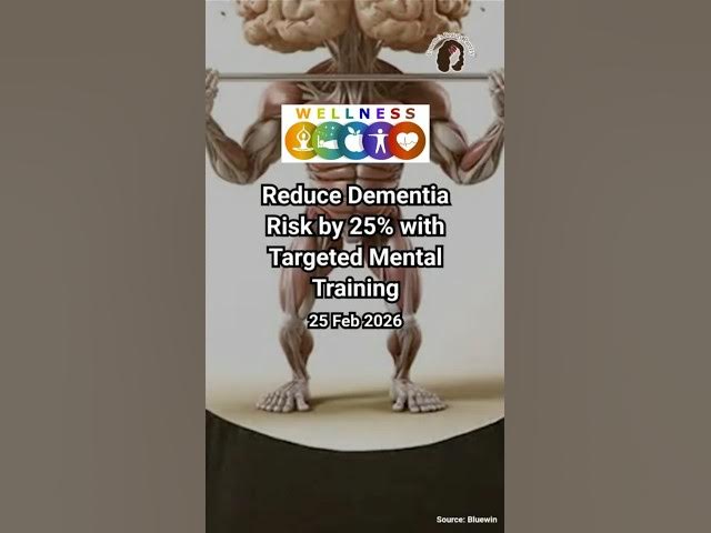 Video thumbnail for Reduce Dementia Risk by 25% with Targeted Mental Training ​ #wellness​ #selfcare​ #healthy