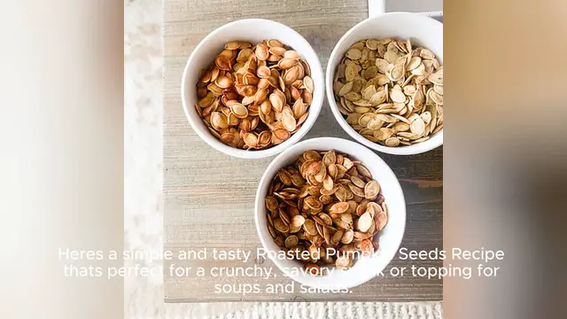 Video thumbnail for Roasted Pumpkin Seeds _ pumpkin seed recipe