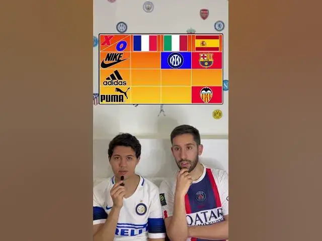 'Video thumbnail for New tic-tac-toe football #football #tictactoe #france #italy #spain #nike #adidas #puma'