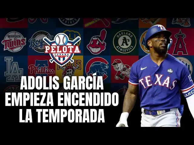 'Video thumbnail for Adolis García comenzó la temporada a todo tren'