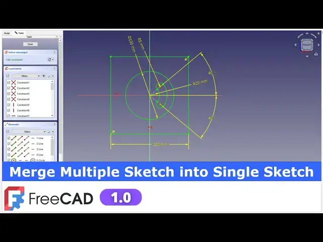 'Video thumbnail for Merge Multiple Sketch into Single Sketch in FreeCAD | FreeCAD Tutorial| Learn FreeCAD | Mechnexus |'