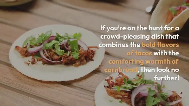 Video thumbnail for Fiesta Cornbread Taco Bake