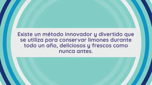 Video thumbnail for Así es como se conservan los limones durante todo un año: aún más frescos y deliciosos