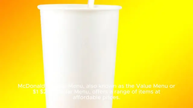 Video thumbnail for mcdonald's dollar menu Price