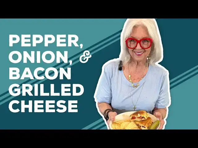 Video thumbnail for Love & Best Dishes: Roasted Pepper, Caramelized Onion, and Bacon Grilled Cheese Recipe