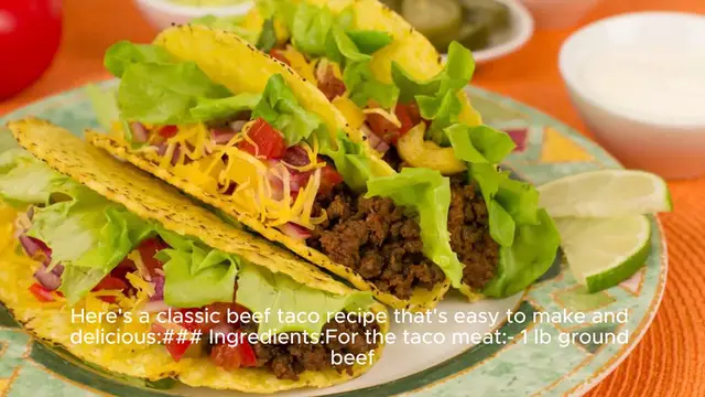 Video thumbnail for taco recipe