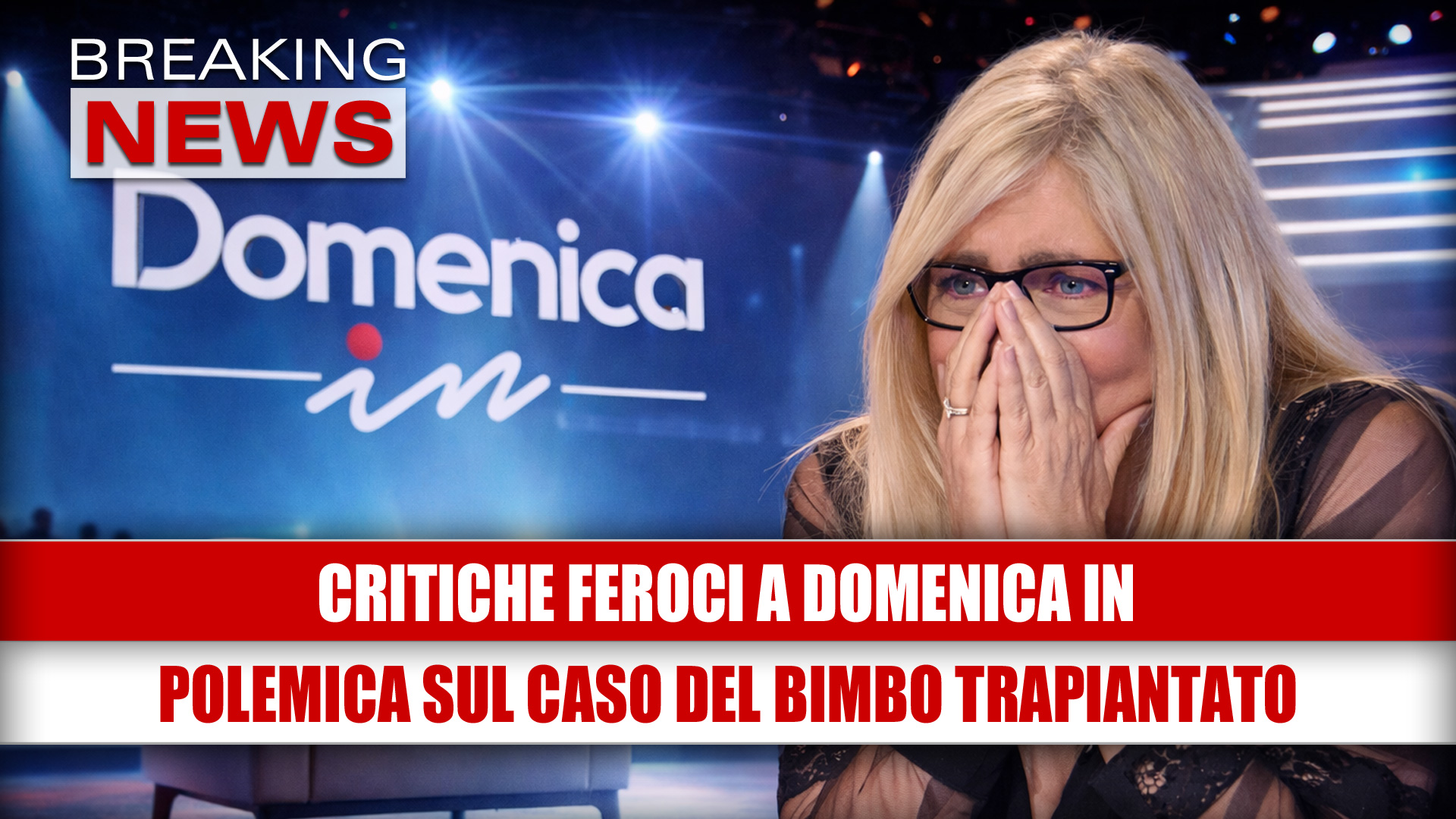 Video thumbnail for domenica-in-buferDomenica In e la controversia sul piccolo con il cuore bruciato: il dibattito sulla tv del dolore divide pubblico e sociala-