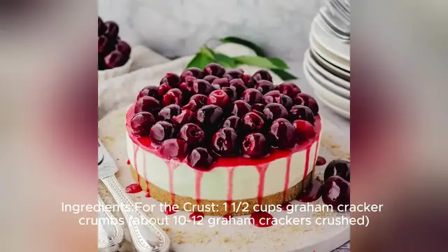 Video thumbnail for cherry cheesecake recipe