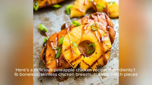 Video thumbnail for pineapple chicken recipe