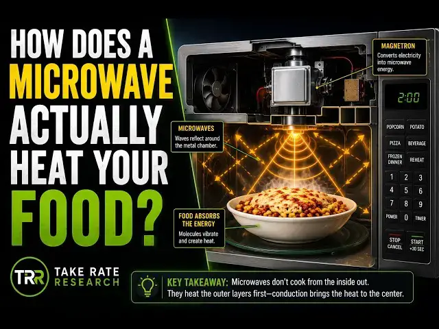 Video thumbnail for How does a microwave actually heat your food?