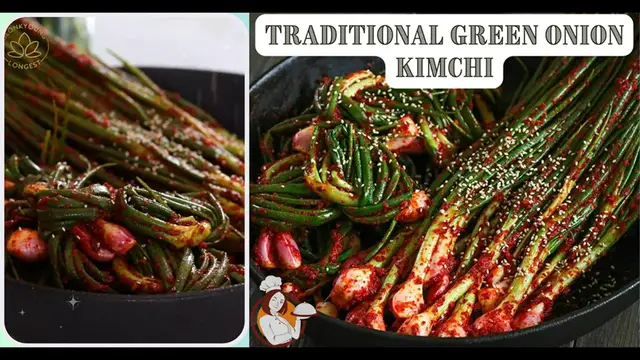 Video thumbnail for Traditional Green Onion Kimchi
