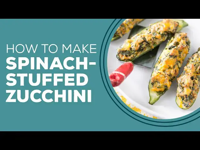 Video thumbnail for Blast from the Past: Spinach-Stuffed Zucchini Recipe | Zucchini Boat Ideas