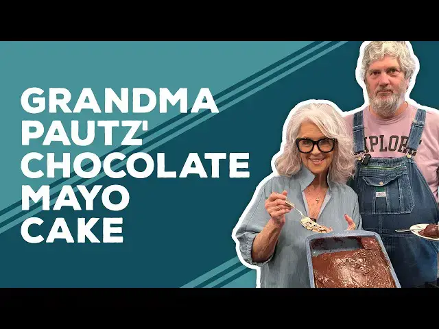 Video thumbnail for Love & Best Dishes: Grandma Pautz' Chocolate Mayonnaise Cake Recipe | Old Fashioned Mayo Cake