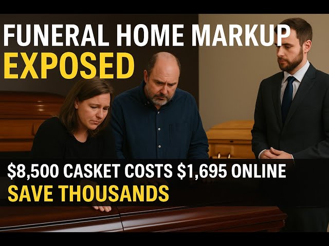 Video thumbnail for Funeral Home Markup EXPOSED: $8,500 Casket Costs $1,695 Online | Save Thousands