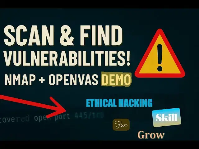 'Video thumbnail for Beginner’s Ethical Hacking Guide to Vulnerability Scanning with Nmap & OpenVAS (Full Walkthrough)'