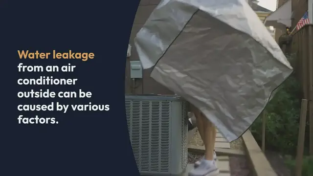 'Video thumbnail for How To Fix Air Conditioner Leaking Water Outside?'