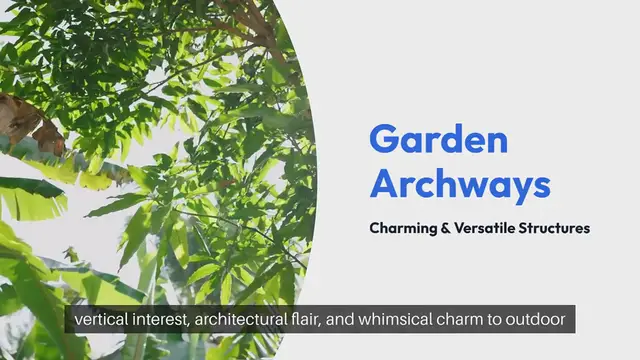'Video thumbnail for Garden Archways'