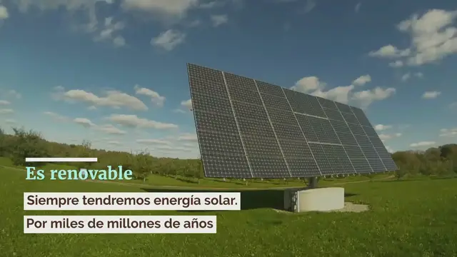 'Video thumbnail for Ventajas que ofrecen los paneles solares'