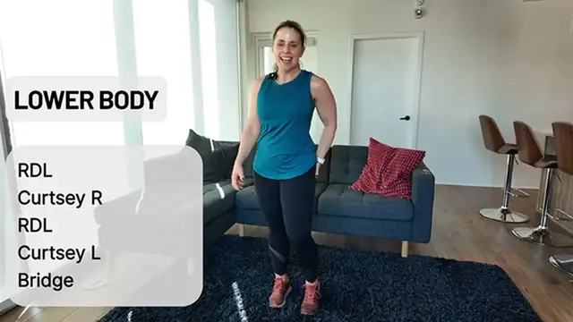 Video thumbnail for 5 Min Legs & Glutes with Weights w⧸Sami Mansfield