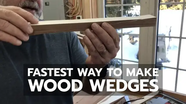 Video thumbnail for How to Cut Wood Wedges Super Fast - Bailey Line Life #7