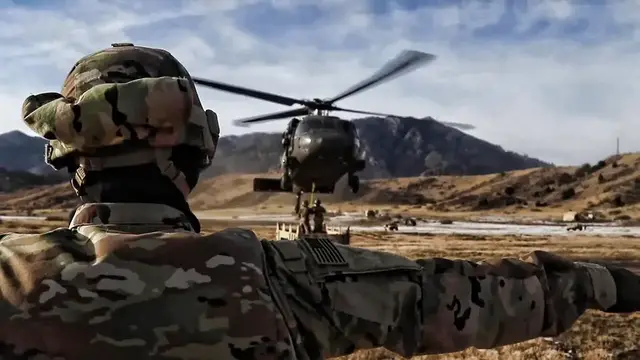 'Video thumbnail for Hook To A Helicopter Hovering Over Your Head • U.S. Army'