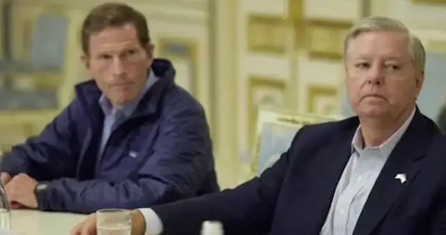 Video thumbnail for Sen. Blumenthal to Congress: Honor Lindsey Graham by passing stalled Ukraine bill