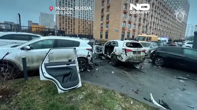 Video thumbnail for Senior Russian general killed in Moscow car bombing