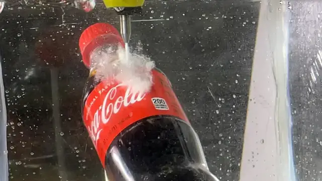 'Video thumbnail for Newman's Own Plexiglass Water Jet Cutting Experiment'