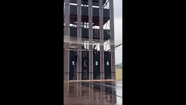 Video thumbnail for Firefighter Sport Athletes Racing Up a Training Tower
