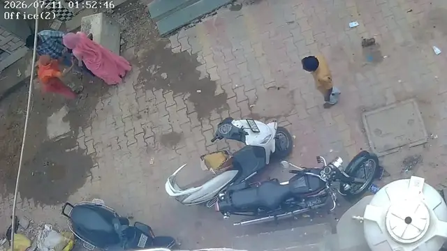 Video thumbnail for India: School journey turns terrifying as cow lifts 7-year-old into air with horns in India.