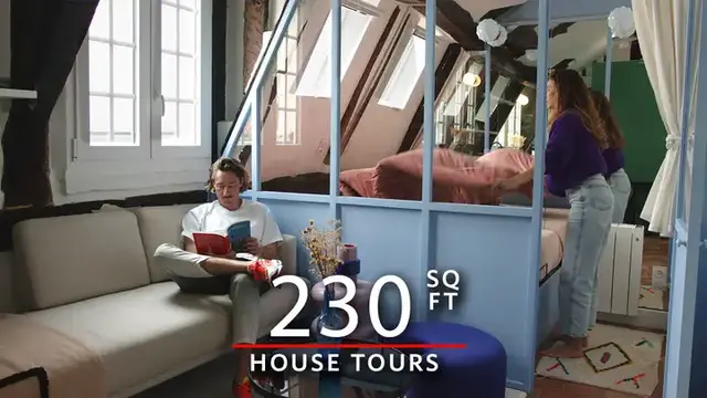 Video thumbnail for This Tiny Paris Apartment Is Just 236 Square Feet — But Wait Until You See Inside
