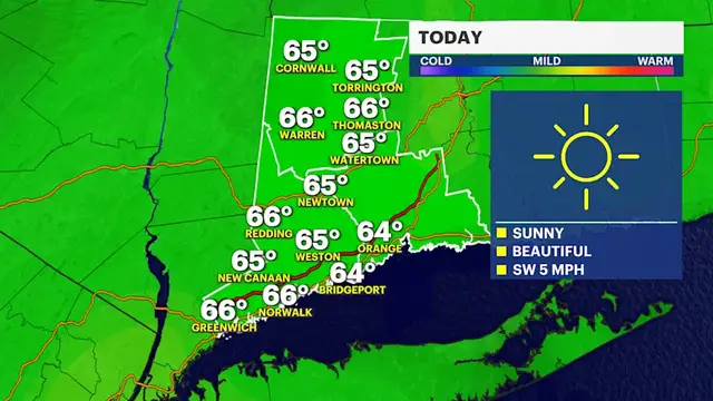 Video thumbnail for A frosty start to Sunday before a beautiful warm-up and sunshine in Connecticut
