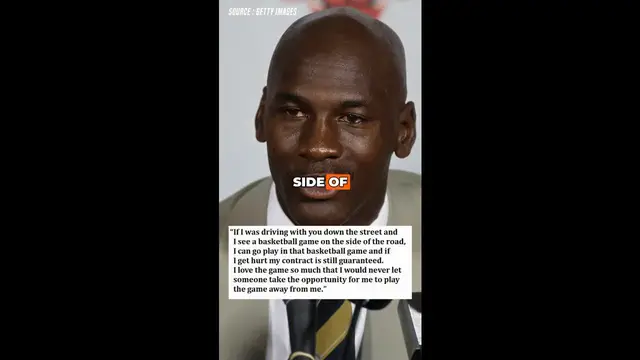 Video thumbnail for Michael Jordan Explains His Iconic “Love of the Game” Contract Clause