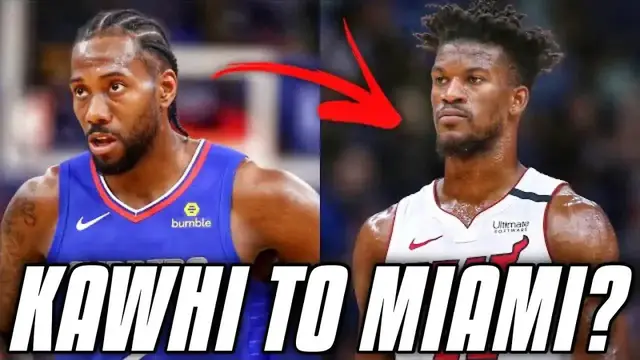 'Video thumbnail for knyt: kawhi leonard to miami heat? jimmy butler & bam adebayo big 3 nba rumors'