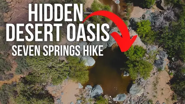 'Video thumbnail for Hidden Desert Lagoon Hike Into Seven Springs'