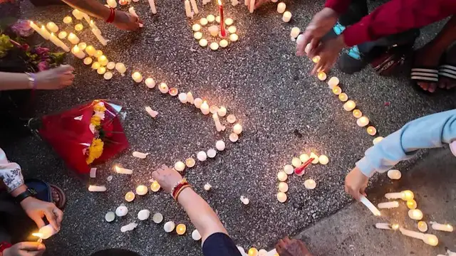 Video thumbnail for Long Island Nepalese community holds vigil for victims of deadly Nepal floods