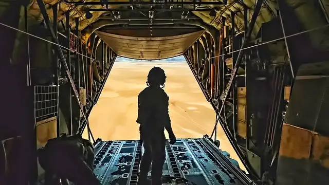 'Video thumbnail for C-130J Super Hercules Cargo Drop & PJ Free Fall (DEC 2020)'