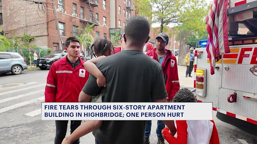 Video thumbnail for Highbridge neighbor hailed a hero for helping family escape apartment fire