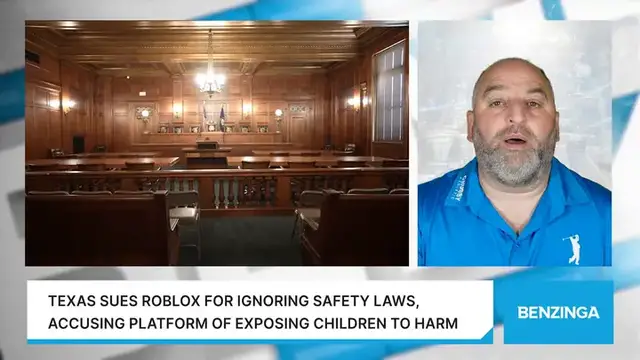 'Video thumbnail for Texas Sues Roblox For Ignoring Safety Laws, Accusing Platform Of Exposing Children To Harm'