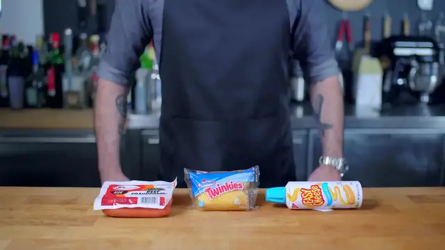 'Video thumbnail for 44.Binging with Babish; Twinkie Wiener Sandwich from UHF (1080p 24fps)'