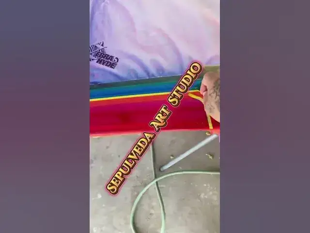 'Video thumbnail for 1966 Chevy Impala lowrider getting multicolored kandy paint by Sepulveda color studio'